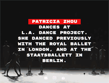 Tablet Screenshot of patriciazhou.com